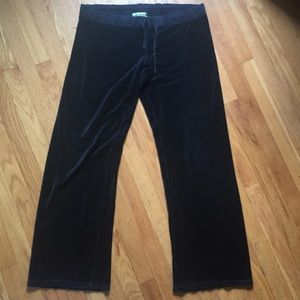 Juicy Couture velour pants black large